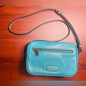 Marc Jacobs Sally Solid Handbag Cross Body Rip Tide